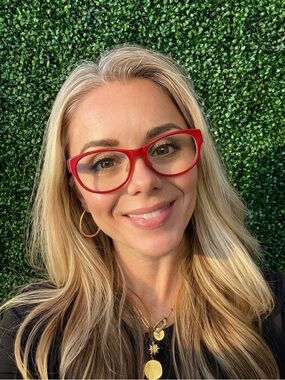 Red Cat-Eye Women's Fashion Glasses - Prodesign 4682 1 c.4022